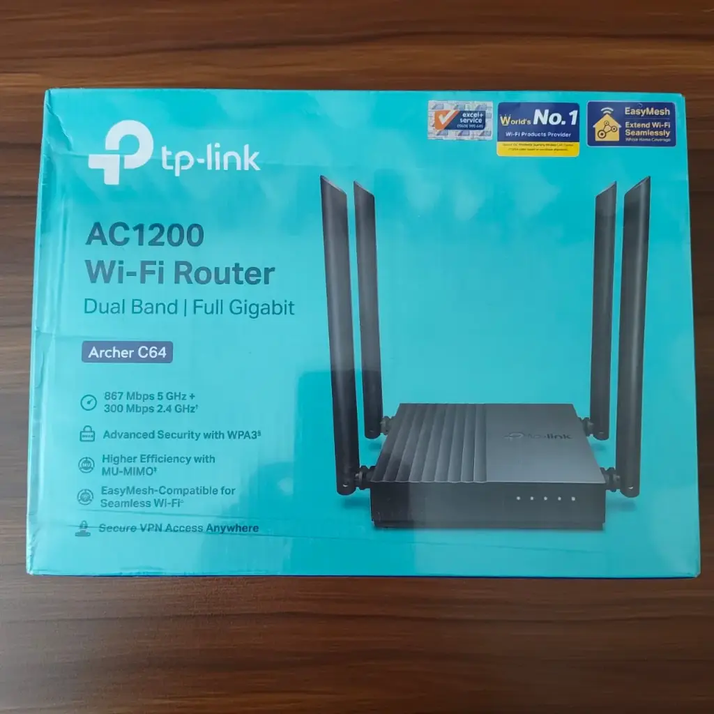 TP-Link Archer C64 AC1200 Dual-Band Gigabit WiFi Router