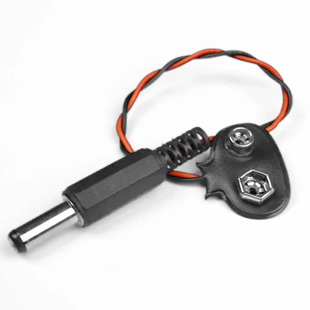 9V Battery Connector with Power Jack 